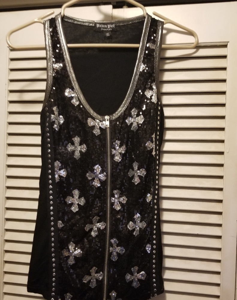 Womens rhinestone tank top